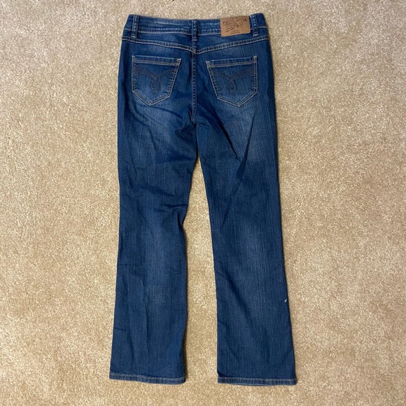 Y2k low rise bootcut jeans stone washed denim - Picture 2 of 3
